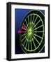 Neon Darts and Dartboard-null-Framed Photographic Print