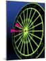 Neon Darts and Dartboard-null-Mounted Photographic Print