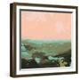 Neon Expanse I-Jacob Green-Framed Art Print