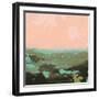 Neon Expanse I-Jacob Green-Framed Art Print