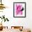 Neon Flamingos I-Jennifer Paxton Parker-Framed Art Print displayed on a wall