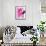 Neon Flamingos I-Jennifer Paxton Parker-Framed Stretched Canvas displayed on a wall