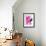 Neon Flamingos I-Jennifer Paxton Parker-Framed Art Print displayed on a wall