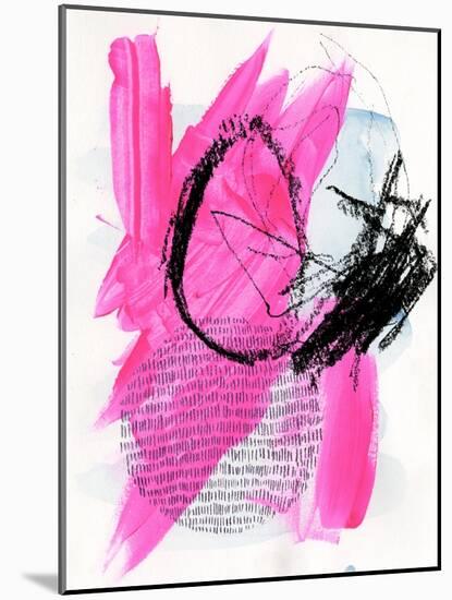 Neon Flamingos I-Jennifer Paxton Parker-Mounted Art Print