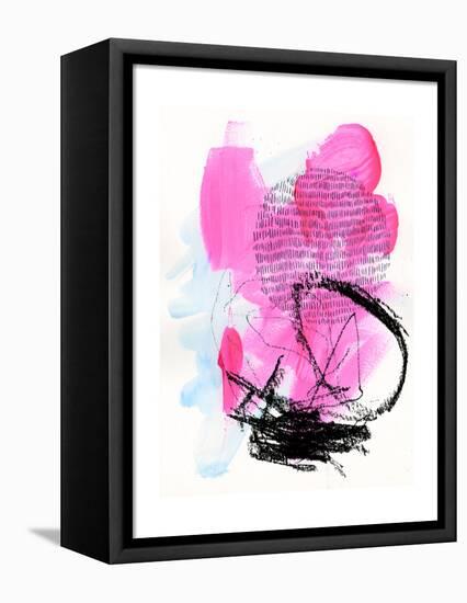 Neon Flamingos II-Jennifer Paxton Parker-Framed Stretched Canvas
