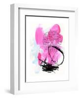 Neon Flamingos II-Jennifer Paxton Parker-Framed Art Print