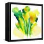 Neon Floral Green-Joyce Combs-Framed Stretched Canvas