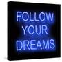 Neon Follow Your Dreams BB-Hailey Carr-Stretched Canvas