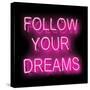 Neon Follow Your Dreams PB-Hailey Carr-Stretched Canvas