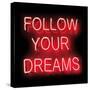 Neon Follow Your Dreams RB-Hailey Carr-Stretched Canvas