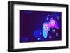 Neon Futuristic Game Controller-Svetlana Krivenceva-Framed Photographic Print