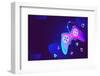 Neon Futuristic Game Controller-Svetlana Krivenceva-Framed Photographic Print