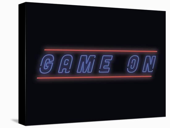 Neon - Game On-Otto Gibb-Stretched Canvas