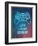 Neon Gamer II Red-Mary Urban-Framed Art Print