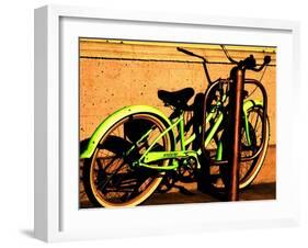 Neon Green Bike-Jody Miller-Framed Photographic Print