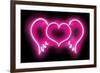 Neon Heart Wings PB-Hailey Carr-Framed Art Print