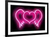 Neon Heart Wings PB-Hailey Carr-Framed Art Print