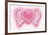 Neon Heart Wings PW-Hailey Carr-Framed Art Print