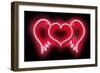 Neon Heart Wings RB-Hailey Carr-Framed Premium Giclee Print