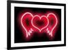 Neon Heart Wings RB-Hailey Carr-Framed Art Print