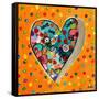Neon Hearts of Love IV-Patricia Pinto-Framed Stretched Canvas