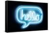 Neon Hello AB-Hailey Carr-Framed Stretched Canvas