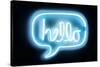 Neon Hello AB-Hailey Carr-Stretched Canvas