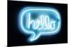 Neon Hello AB-Hailey Carr-Mounted Art Print