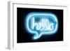 Neon Hello AB-Hailey Carr-Framed Art Print