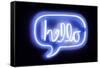 Neon Hello BB-Hailey Carr-Framed Stretched Canvas