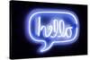 Neon Hello BB-Hailey Carr-Stretched Canvas