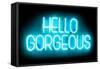 Neon Hello Gorgeous AB-Hailey Carr-Framed Stretched Canvas