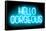 Neon Hello Gorgeous AB-Hailey Carr-Framed Stretched Canvas