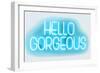 Neon Hello Gorgeous AW-Hailey Carr-Framed Art Print