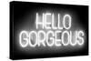 Neon Hello Gorgeous WB-Hailey Carr-Stretched Canvas