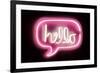 Neon Hello PB-Hailey Carr-Framed Art Print