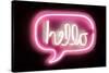 Neon Hello PB-Hailey Carr-Stretched Canvas