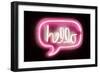 Neon Hello PB-Hailey Carr-Framed Art Print