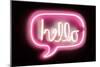 Neon Hello PB-Hailey Carr-Mounted Art Print