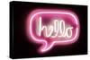 Neon Hello PB-Hailey Carr-Stretched Canvas