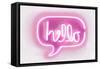 Neon Hello PW-Hailey Carr-Framed Stretched Canvas
