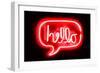 Neon Hello RB-Hailey Carr-Framed Art Print