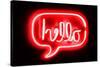 Neon Hello RB-Hailey Carr-Stretched Canvas