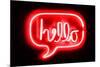 Neon Hello RB-Hailey Carr-Mounted Art Print