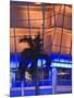 Neon Light and Palm, South Beach, Miami, Florida-Walter Bibikow-Mounted Photographic Print