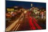 Neon lights along Highway 22 in Central Georgia-null-Mounted Photographic Print