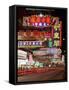 Neon Lights at Night on Nathan Road, Tsim Sha Tsui, Kowloon, Hong Kong, China, Asia-Gavin Hellier-Framed Stretched Canvas