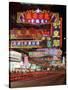 Neon Lights at Night on Nathan Road, Tsim Sha Tsui, Kowloon, Hong Kong, China, Asia-Gavin Hellier-Stretched Canvas