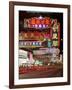 Neon Lights at Night on Nathan Road, Tsim Sha Tsui, Kowloon, Hong Kong, China, Asia-Gavin Hellier-Framed Photographic Print