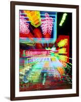 Neon Lights in Jordan and Mong Kok District, Hong Kong, China-Russell Gordon-Framed Photographic Print